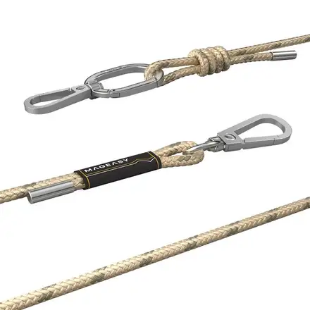 SwitchEasy šnúrka Strap+Strap Card 6mm Phone Lanyard - Oat Brown