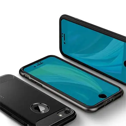 Spigen ochranné sklo Glas.tR AlignMaster pre iPhone 7/8/SE 2020/2022 - Black Frame