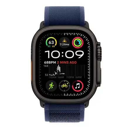 Apple Watch 49mm Blue Trail Loop - M/L - Black Titanium Finish *Rozbalený*