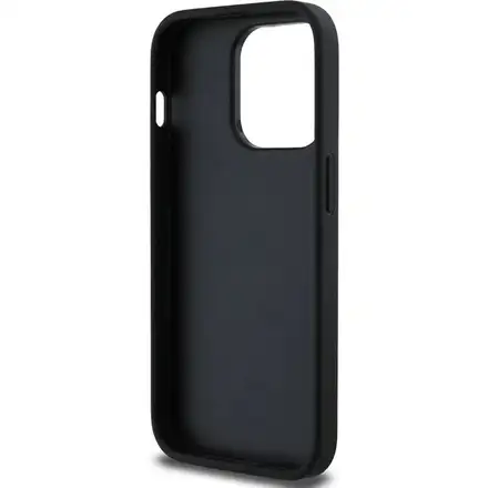 Guess PU Grained  4G Metal Logo kryt iPhone 13 Pro čierny