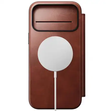 Nomad puzdro Modern Leather Folio Magsafe Horween pre iPhone 17 Pro Max - Olde Dublin