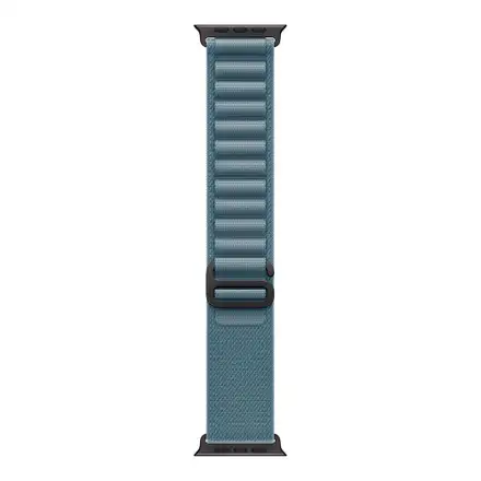 Apple Watch 49mm Light Blue Alpine Loop - Large - Black Titanium Finish