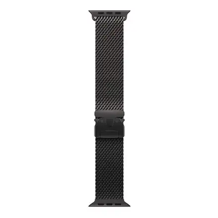 Apple Watch 49mm Black Titanium Milanese Loop - Large