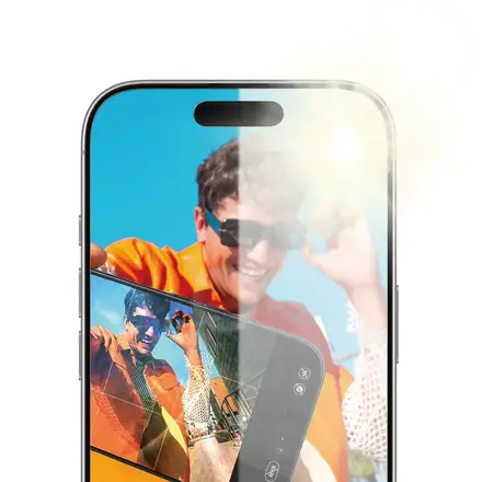 PanzerGlass ochranné sklo Anti-Reflective Armor pre iPhone 17/16 Pro - Black Frame