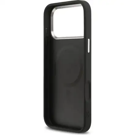 Guess PU Saffiano MagSafe kryt iPhone 17 Pro Max čierny