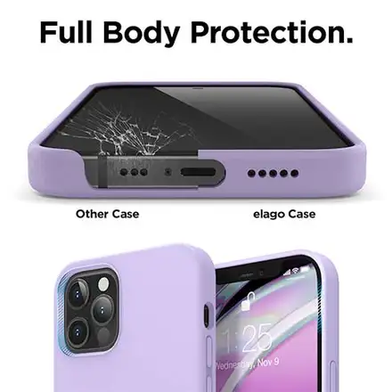 Elago kryt Silicone Case pre iPhone 12/12 Pro - Lavender