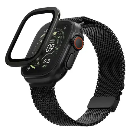 SwitchEasy Fortiz Sapphire Antireflective Protector pre Apple Watch Ultra - Midnight Black