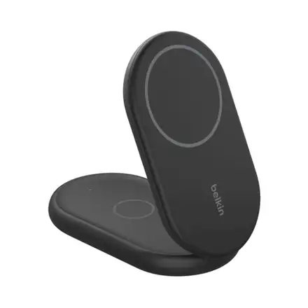Belkin Boost Charge 2-in-1 Magnetic Foldable Wireless Charger with Qi2 15W + 36W Charger - Black