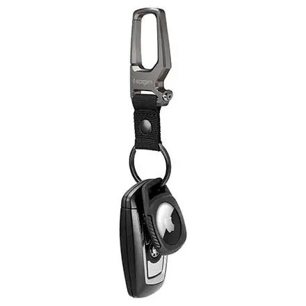 Spigen puzdro Rugged Armor Case pre AirTag - Black