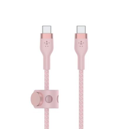 Belkin kábel Boost Charge Pro Flex USB-C to USB-C 1m - Pink