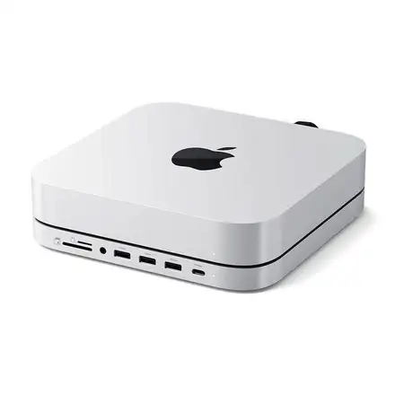 Satechi USB-C Stand & Hub pre Mac Mini/Studio with NVMe SSD enclosure - Silver