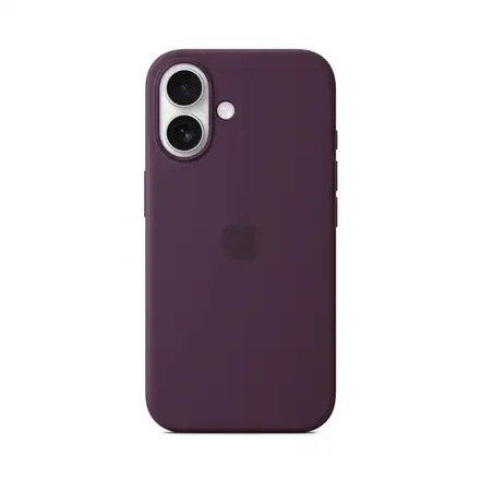 iPhone 16 Silicone Case with MagSafe - Plum