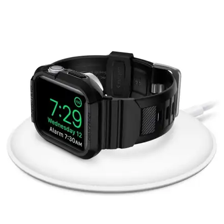 Spigen kryt Rugged Armor Pro pre Apple Watch 4/5/6/7/8/SE 44/45mm - Black