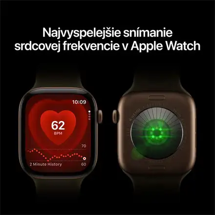 Apple Watch Series 12 GPS 42mm Dark Bronze Aluminium Case with Olive Sport Band - M/L
