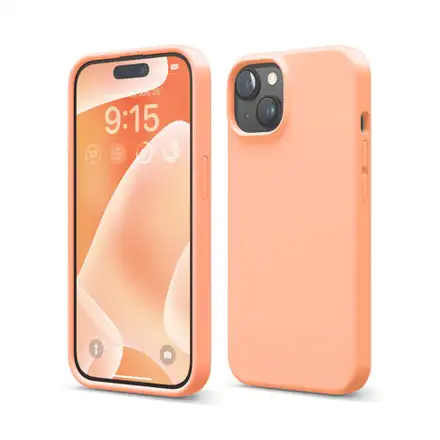 Elago kryt Silicone Case pre iPhone 15 - Salmon