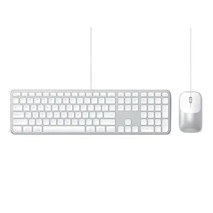 Satechi klávesnica + myš Slim CLX3 Wired Combo - Silver