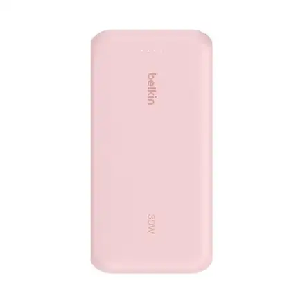 Belkin Boost Charge Powerbank 20K with Integrated Cable - Pink