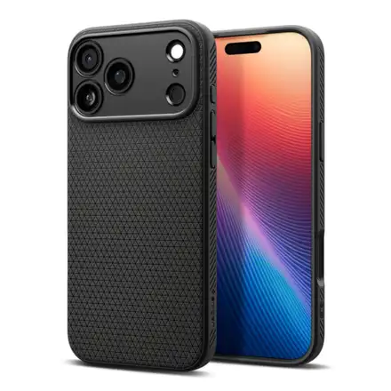 Spigen kryt Liquid Air pre iPhone 17 Pro Max - Matte Black