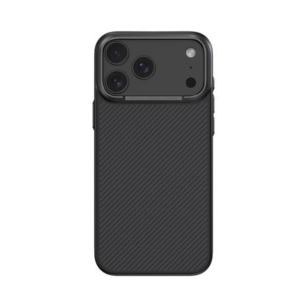 Comma kryt Kevlar Magnetic Shockproof Case pre iPhone 17 Pro - Black