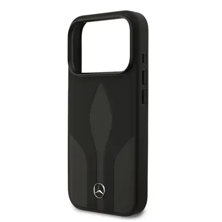 Mercedes Leather The Move MagSafe Zadný Kryt pre iPhone 17 Pro čierny