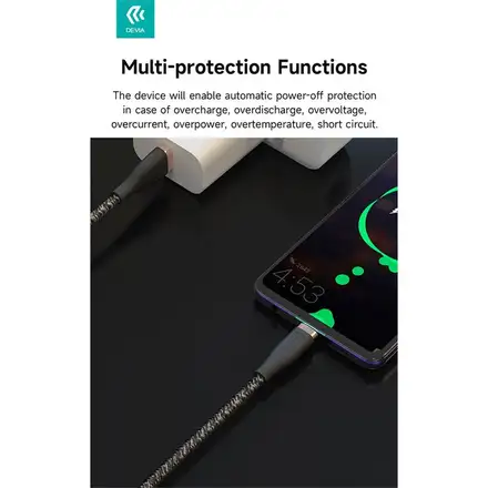 Devia kábel USB-A to USB-C Star Series Cable 1.2m - White