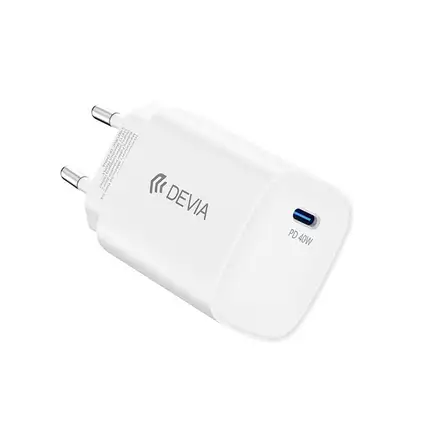 Devia sieťová nabíjačka Ultra6 PD Dynamic Charger 40W (Max 60W) + Cable - White