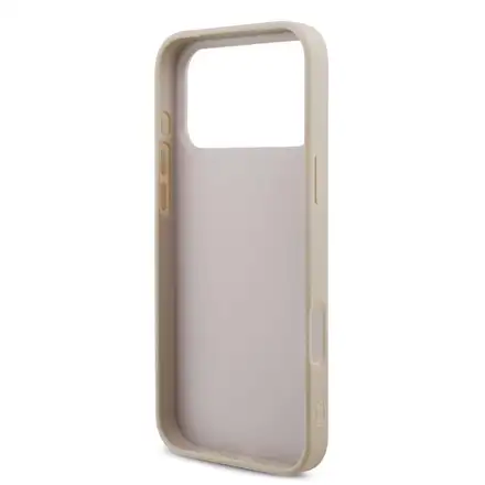 Guess PU 4G Metal Logo kryt iPhone 18 Pro Max ružová