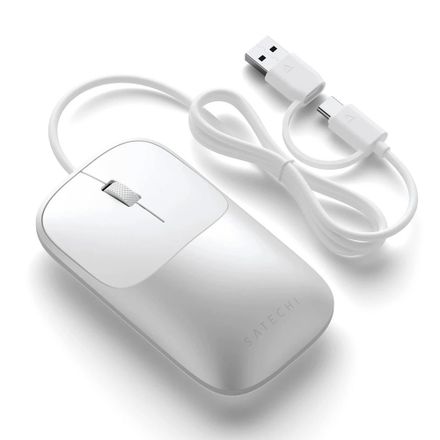 Satechi myš Slim LX Wired Mouse - Silver