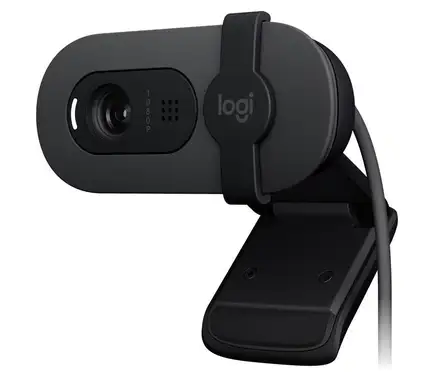 Logitech BRIO 100 - webcam, Full HD, USB - grafitová