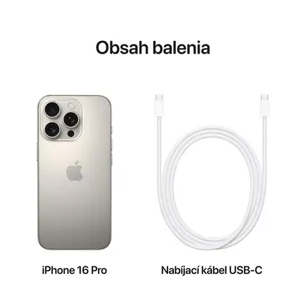 iPhone 16 Pro 128 GB prírodný titán *Trieda A*