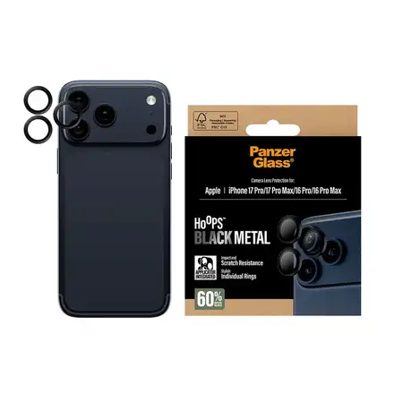 PanzerGlass ochranné sklo Hoops pre iPhone 17 Pro/17 Pro Max - Black