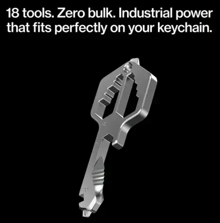 KeySmart MultiTool Pro - Stainless Steel