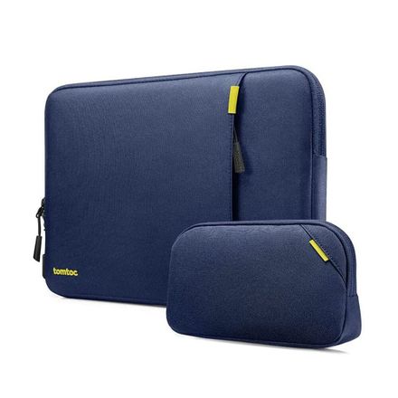 Tomtoc puzdro Recycled Sleeve with Pouch pre Macbook Air 13" M1/M2/M3/M4 - Navy Blue