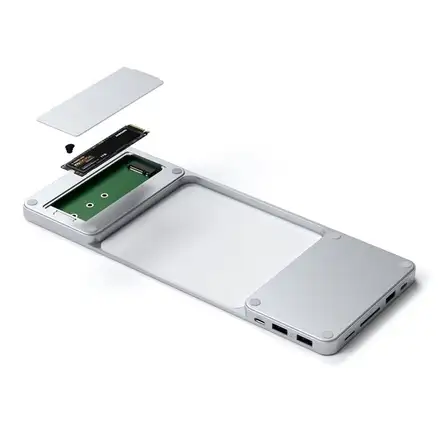 Satechi USB-C Slim Dock pre 24" iMac 2021 & 2023 - Silver Aluminium