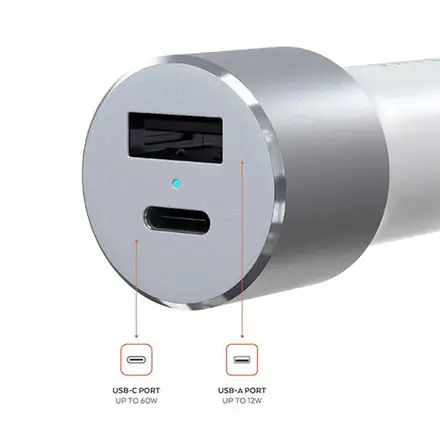 Satechi 72W Type-C PD Car Charger - Space Gray