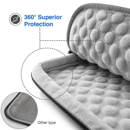 Tomtoc puzdro 360 Protective Sleeve pre Macbook Air 15" M2/M3/M4 - Black Blue