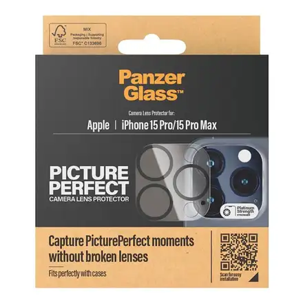 PanzerGlass ochranné sklo PicturePerfect pre iPhone 15 Pro/15 Pro Max