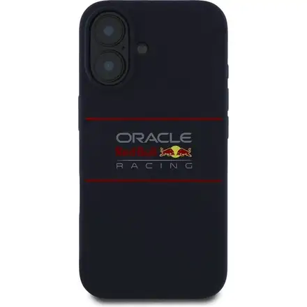 Red Bull Silicone Horizontal Logo MagSafe Zadný Kryt pre iPhone 16 Plus modrý