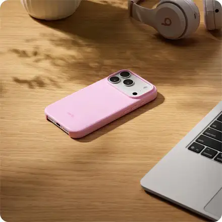 Apple Beats iPhone 17 Pro Case with MagSafe and Camera Control - Pebble Pink