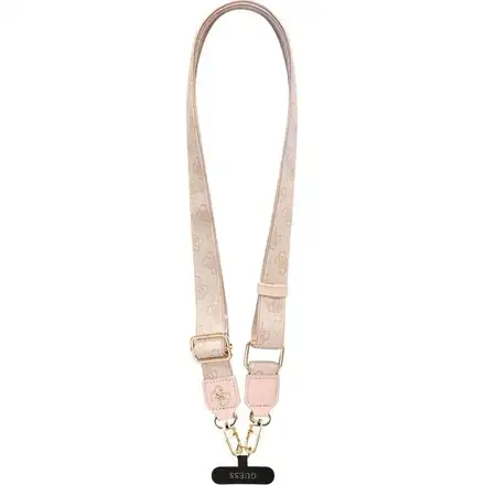 Guess Crossbody Popruh PU 4G Metal Logo ružový