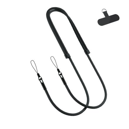 Spello Rope Crossbody Strap - čierna