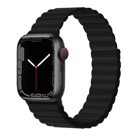 Devia remienok Deluxe Series Sport3 Silicone Magnet Band 44/45/46mm - Black