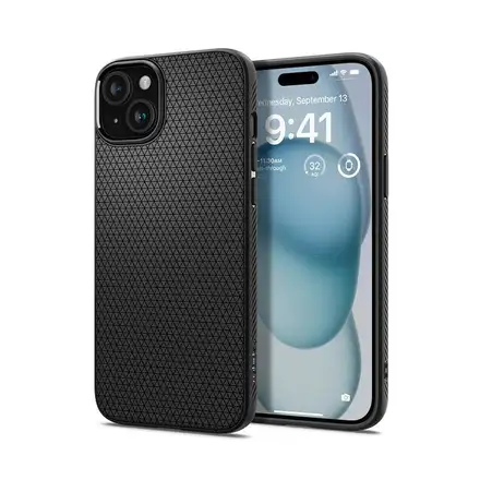 Spigen kryt Liquid Air pre iPhone 15 - Matte Black