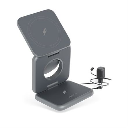 iStores by EPICO Mag+ Foldable Wireless Charger MagSafe compatible - vesmirne šedá