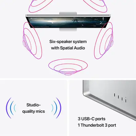 Apple Studio Display - Sklo s nanotextúrou - Stojan s nastaviteľným náklonom