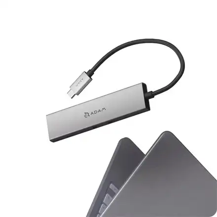 Adam Elements USB-C Hub DE06 6-in-1 - Gray