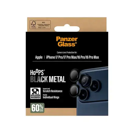 PanzerGlass ochranné sklo Hoops pre iPhone 17 Pro/17 Pro Max - Black