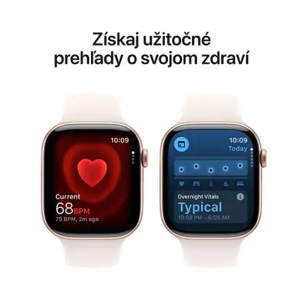 Apple Watch Series 11 GPS + Cellular 42mm Ružový zlatý hliník so svetlo ružovým športovým remienkom - M/L