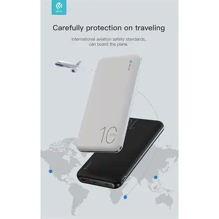 Devia powerbank Smart Series 10000 mAh 22.5W - White *Rozbalený*