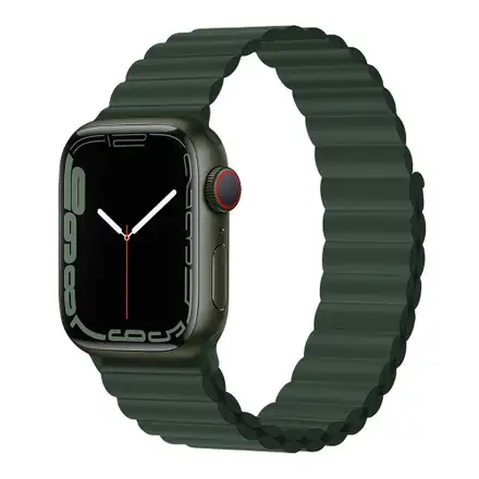 Devia remienok Deluxe Series Sport3 Silicone Magnet Band 44/45/46mm - Sequoia